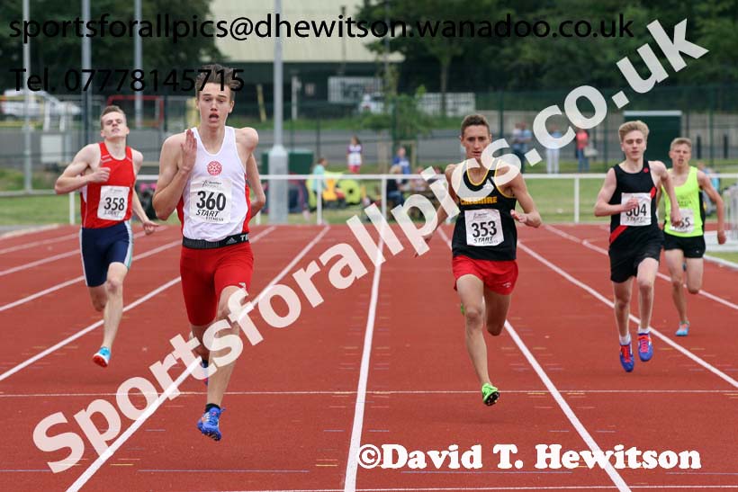 Mens under-17s 400 metres, Northern Under-13s, U-15s and 17s Championships. Photo: David T. Hewitson/Sports for All Pics